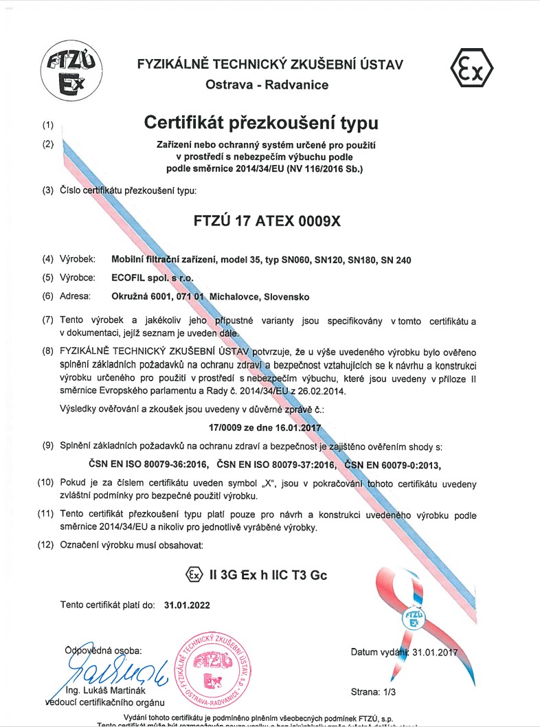 ATEX Certificate